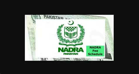 smart card nadra fee 2021|NADRA pakistan fee structure.